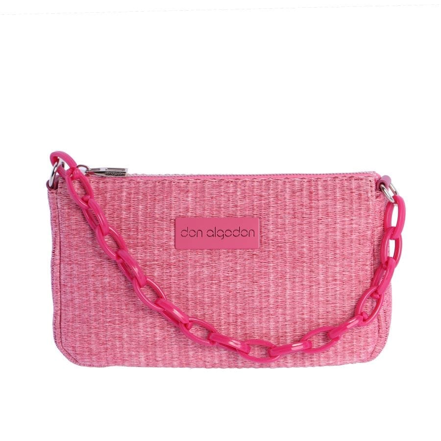 Bolso de rafia fucsia Don Algodón