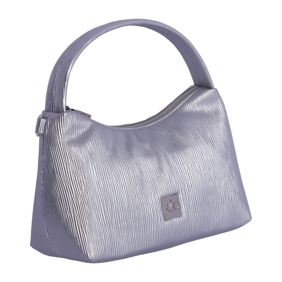 Bolso de mano plateado don Algodón