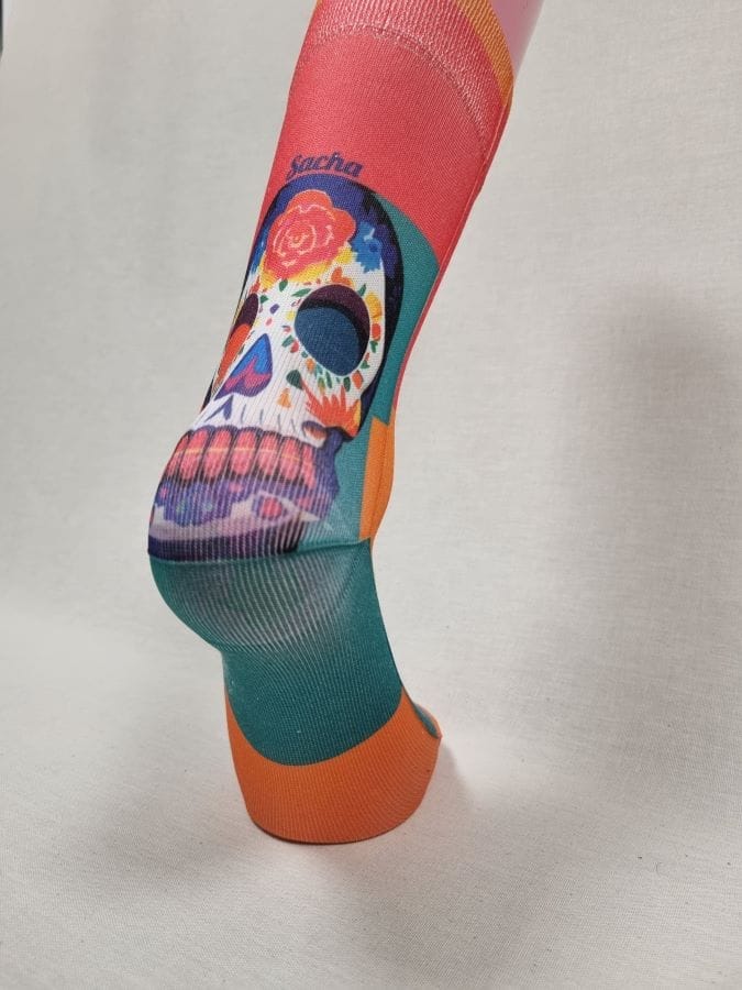 Divertidos calcetines de Calaveras Mejicanas