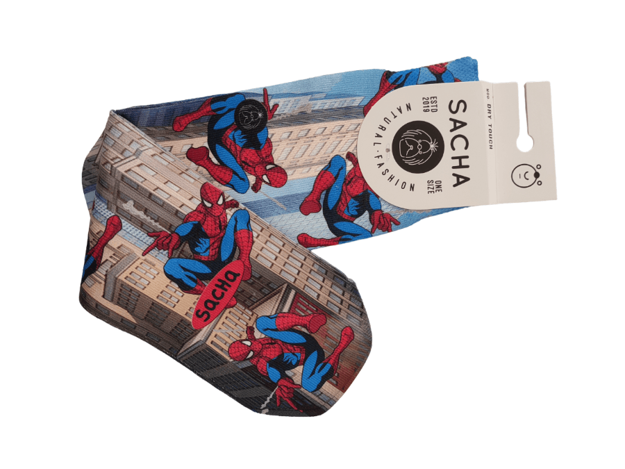 Divertidos calcetines de Spiderman de dry touch de Sacha