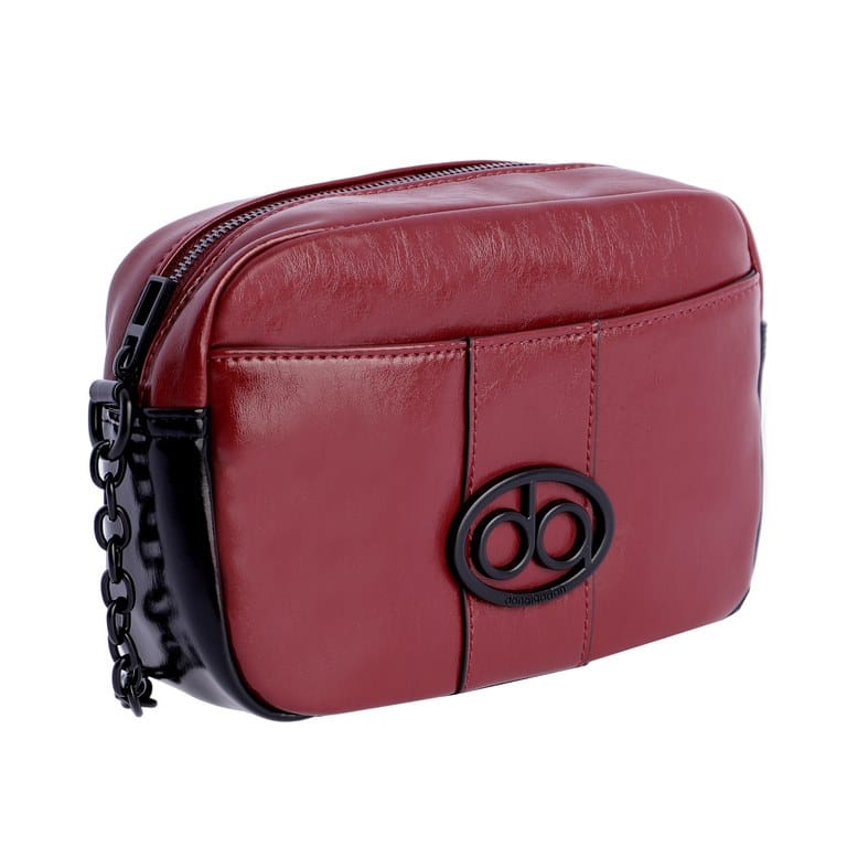 BOLSO BANDOLERA DON ALGODON BURDEOS