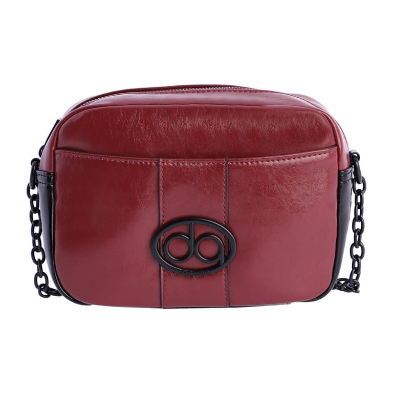 BOLSO BANDOLERA DON ALGODONCON ASA DE CADENA Y PU