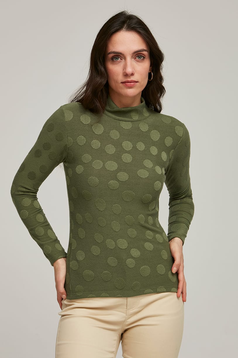 Camiseta de lunares verdes de Azay