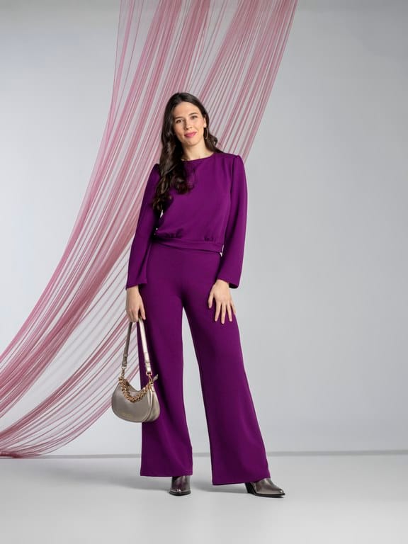 conjunto de pantalón morado de Amichi