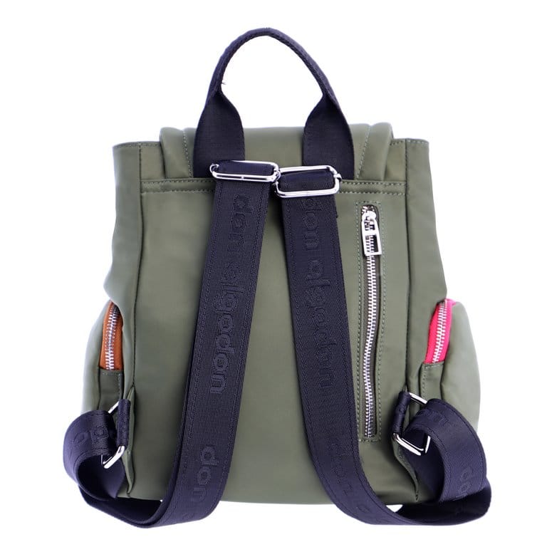 MOCHILA VERDE CON DETALLE DE CADENA DE DON ALGODONDE DON ALGODON