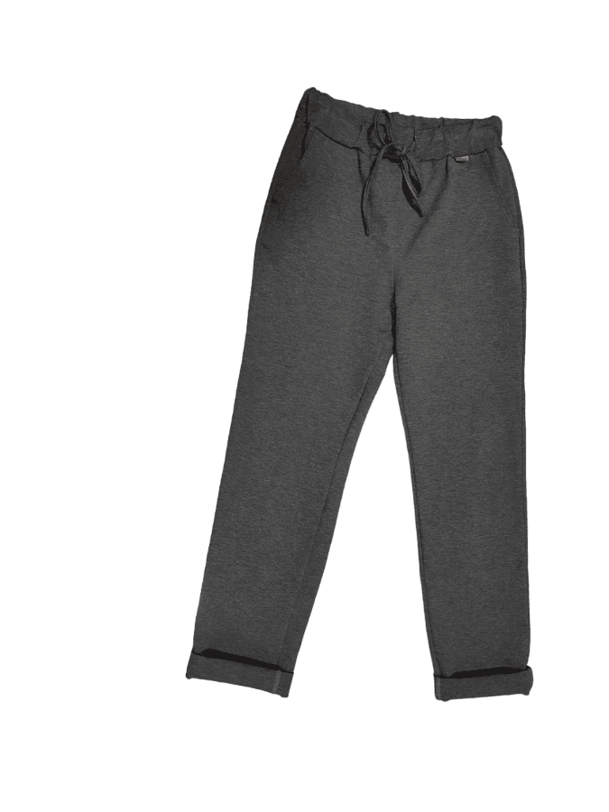 Pantalón gris punto Roma , cómodo y versátil