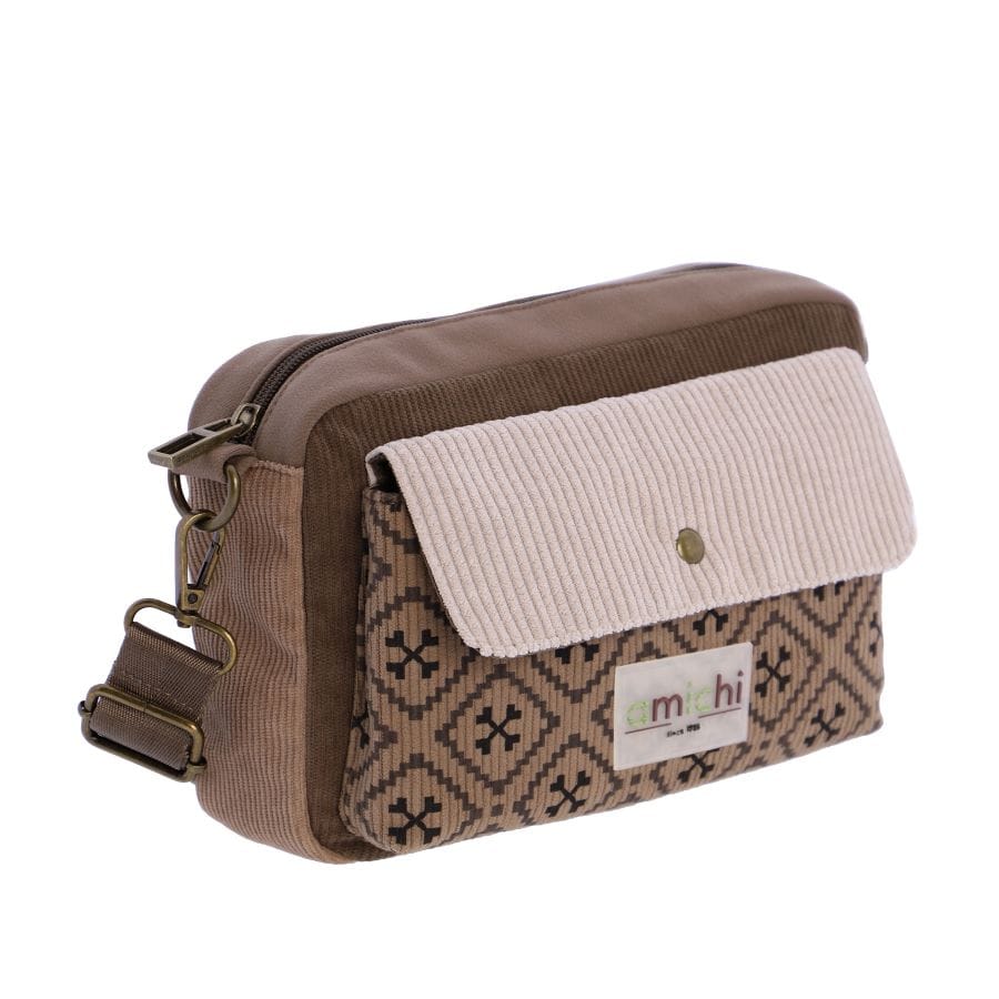 Bolso Bandolera fabricado en textil de Amichi