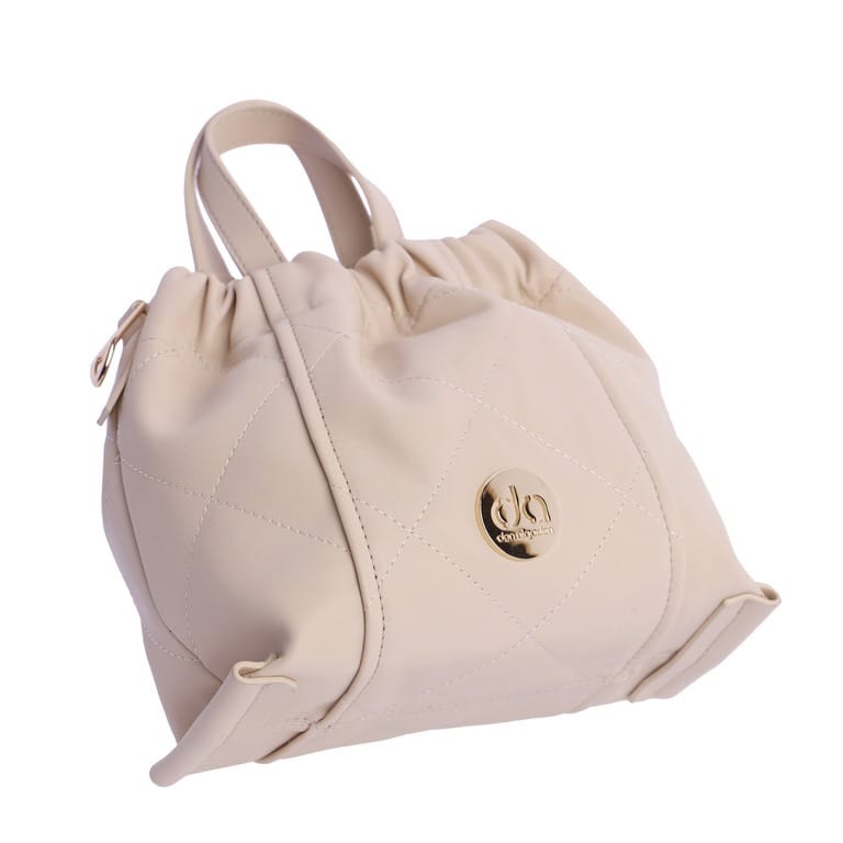 BOLSO DE MANO EN BLANCO ROTO LIGERO Y ELEGANTE