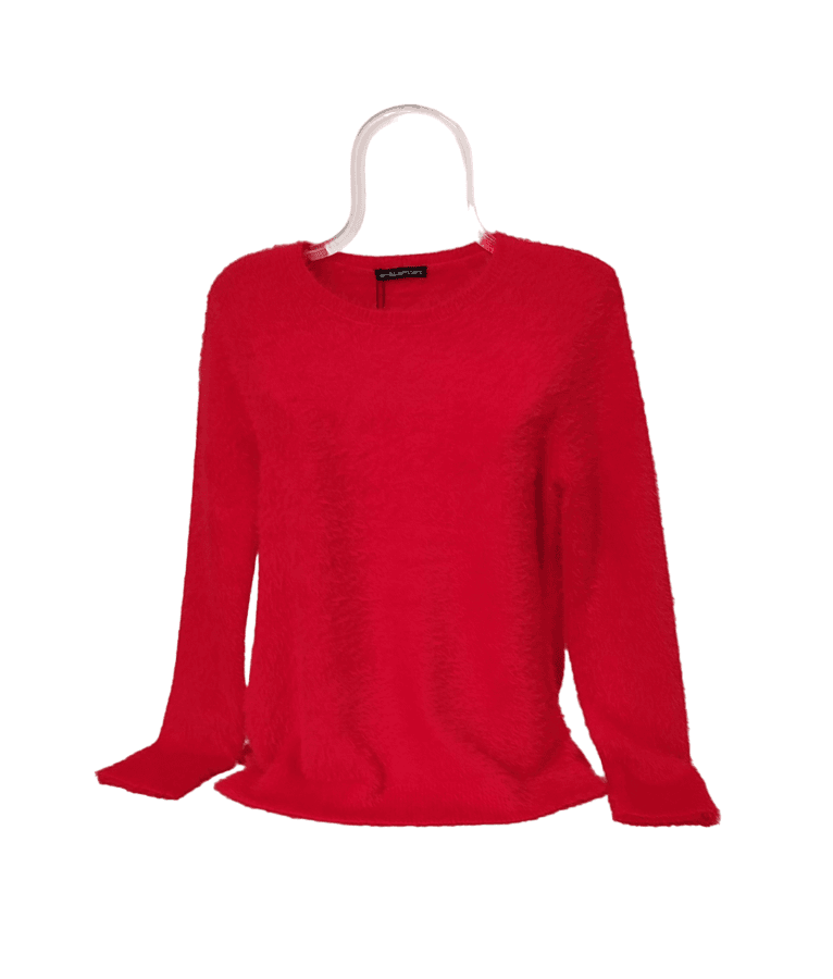 Jersey de pelo rojo fabricado con materiales de alta calidad por Ian & Lambert