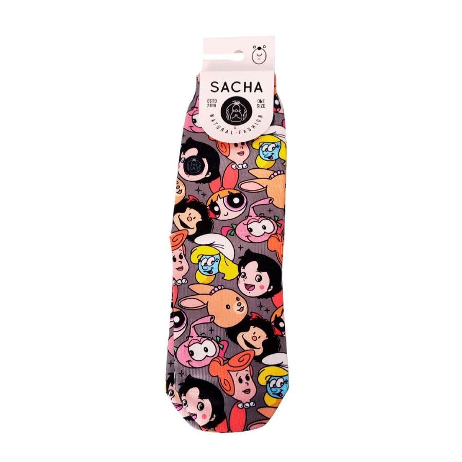 Pack taza y calcetines nostalgia año 90 ideal para los fanáticos de los dibujos animados fabricados por Sacha