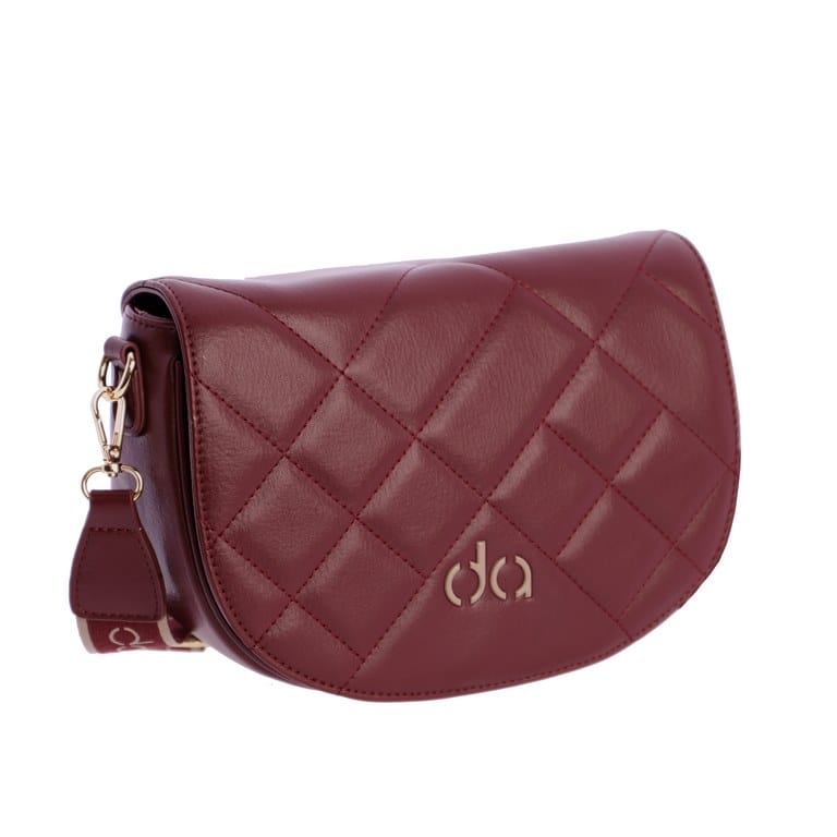 Bolso de solapa Don Algon en color burdeos