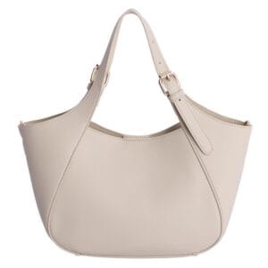 Bolso de mano beige con bandolera extraíble de Don Algodon