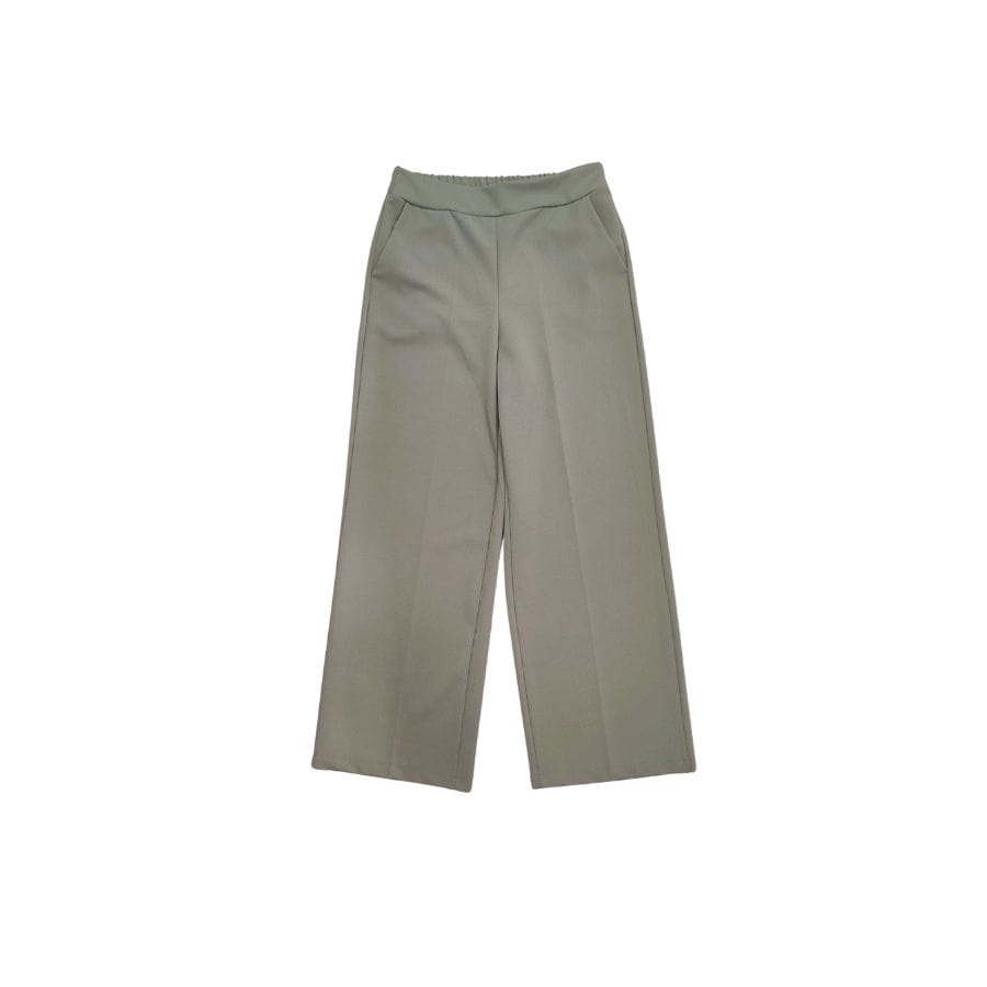 Pantalón recto verde de punto de Vico Nature