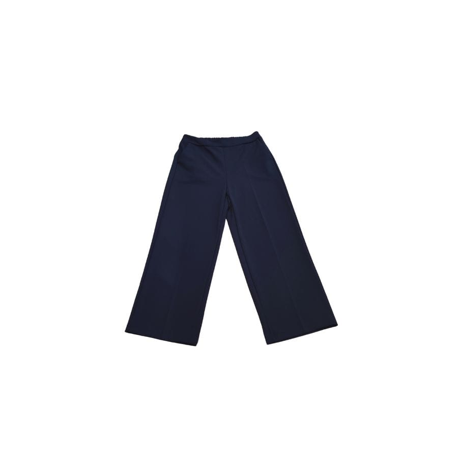 Pantalón recto de punto en azul marino fabricado por Vico Nature en España