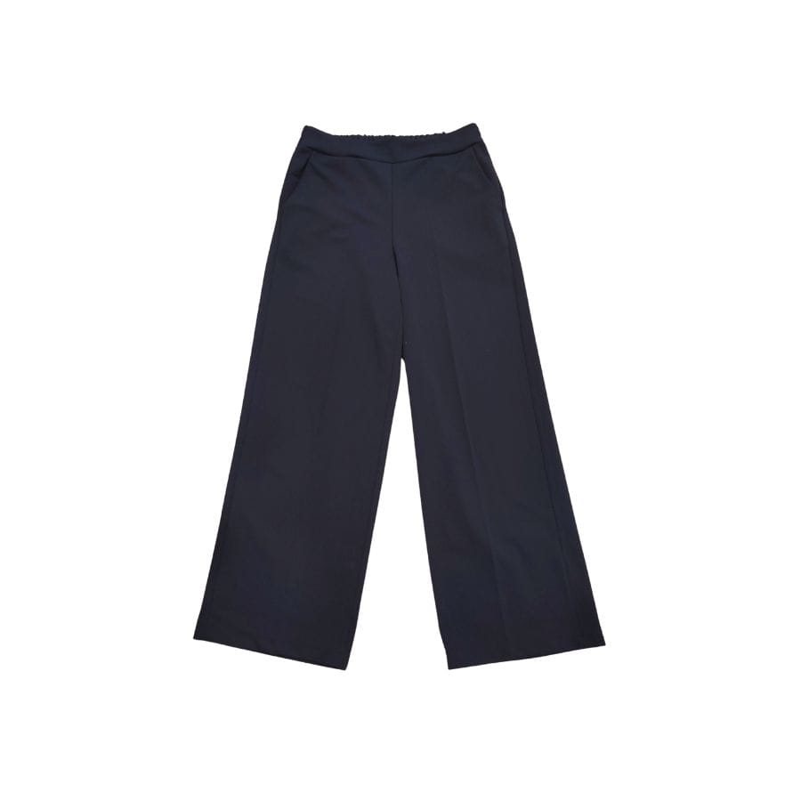 Pantalón recto de punto en azul marino diseñado y fabricado en España por Vico Nature
