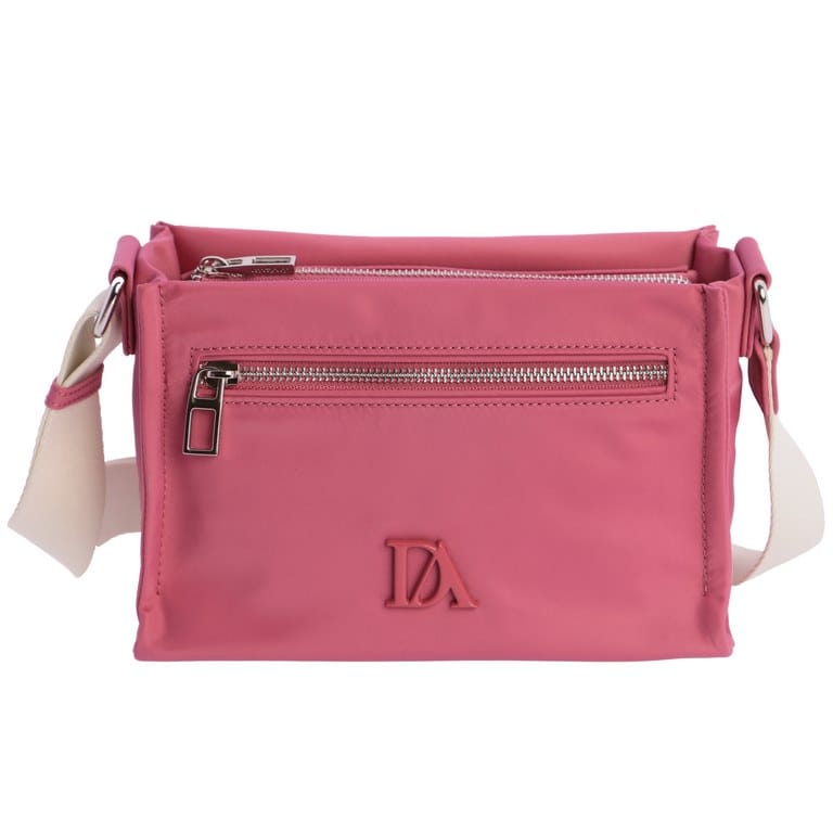 Bandolera rosa de nylon, elegante, ligera y cómoda de Don Algodon