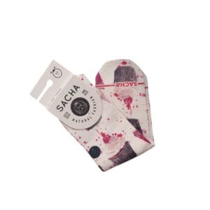 Divertidos calcetines de Sacha con estampado de cupcakes