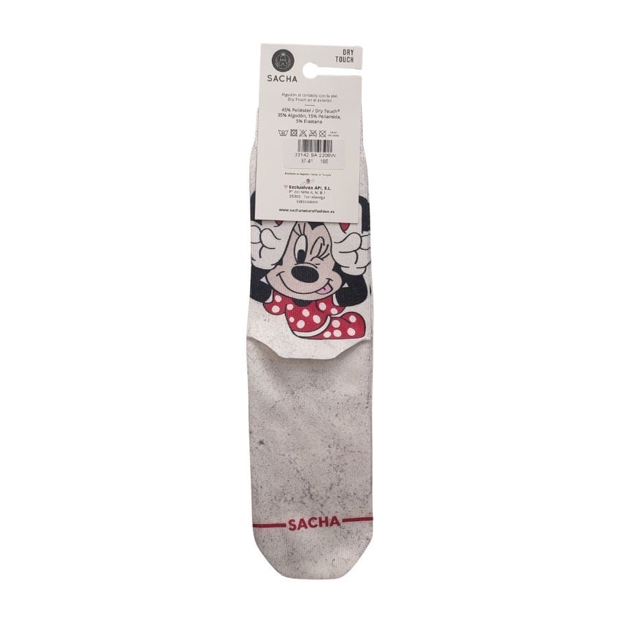 Calcetines de Minnie Mouse de mujer fabricados por Sacha