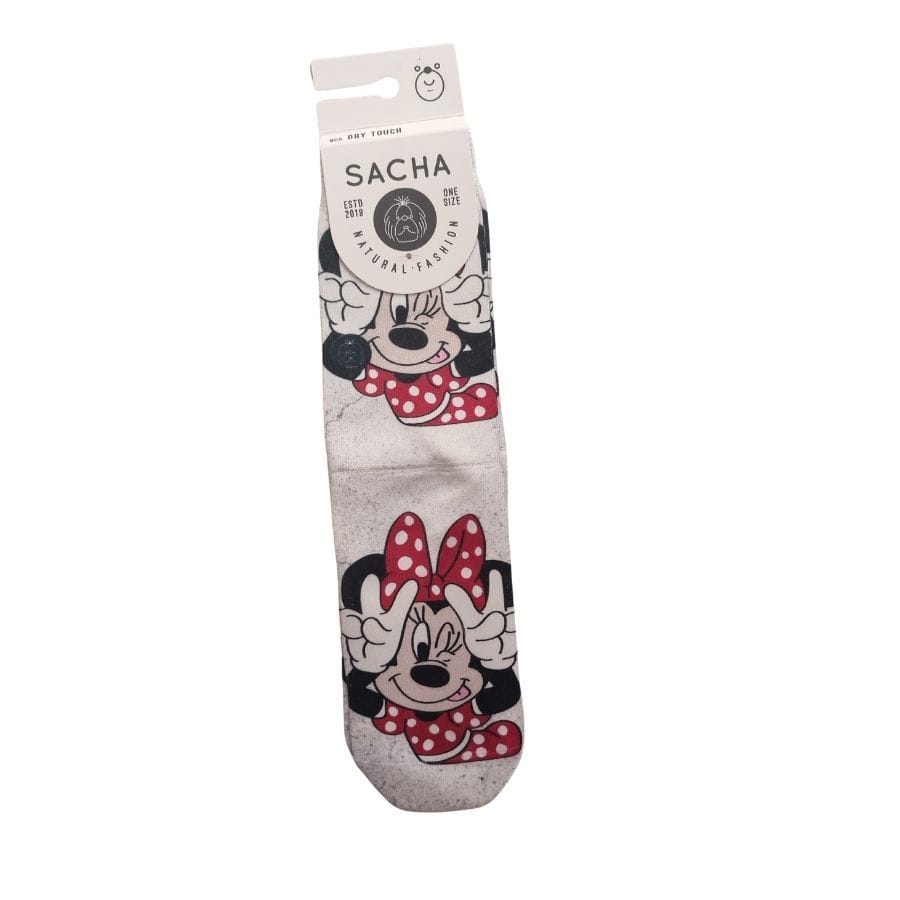 Divertidos calcetines de Minnie Mouse de talla única de Sacha