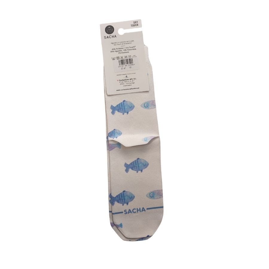 Divertidos calcetines de peces y gatos de Sacha con la tecnologia dry touch
