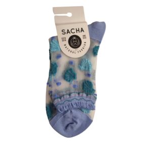 Calcetines Sacha con conchas en varios azules