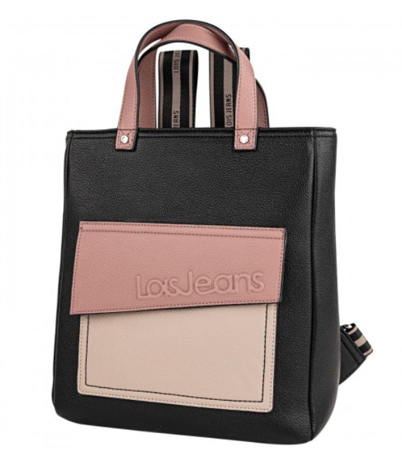Bolso mochila de estilo urbano con bolsillo frontal de Lois Jeans.