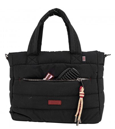 Bolso negro con bolsillos exteriores en color negro de Skpat