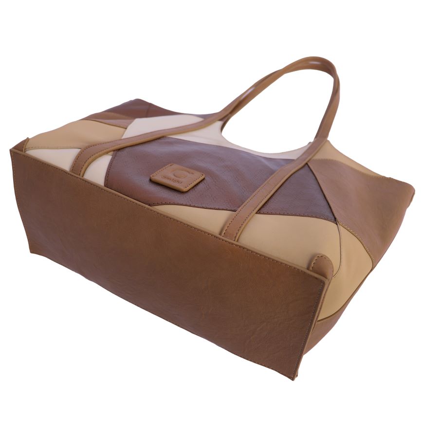 Bolso atemporal de polipiel de mano y hombro clásico y sofisticado de Amichi