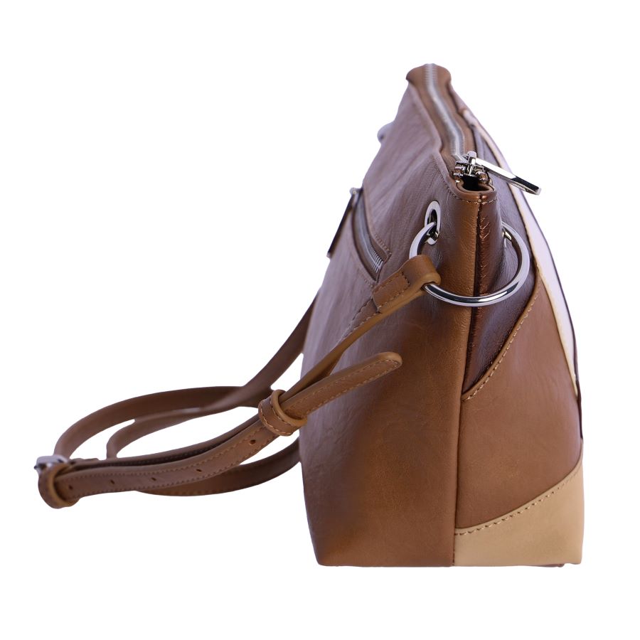 Bolso casual de polipiel en tonos tierra versátil e imprescindible de Amichi