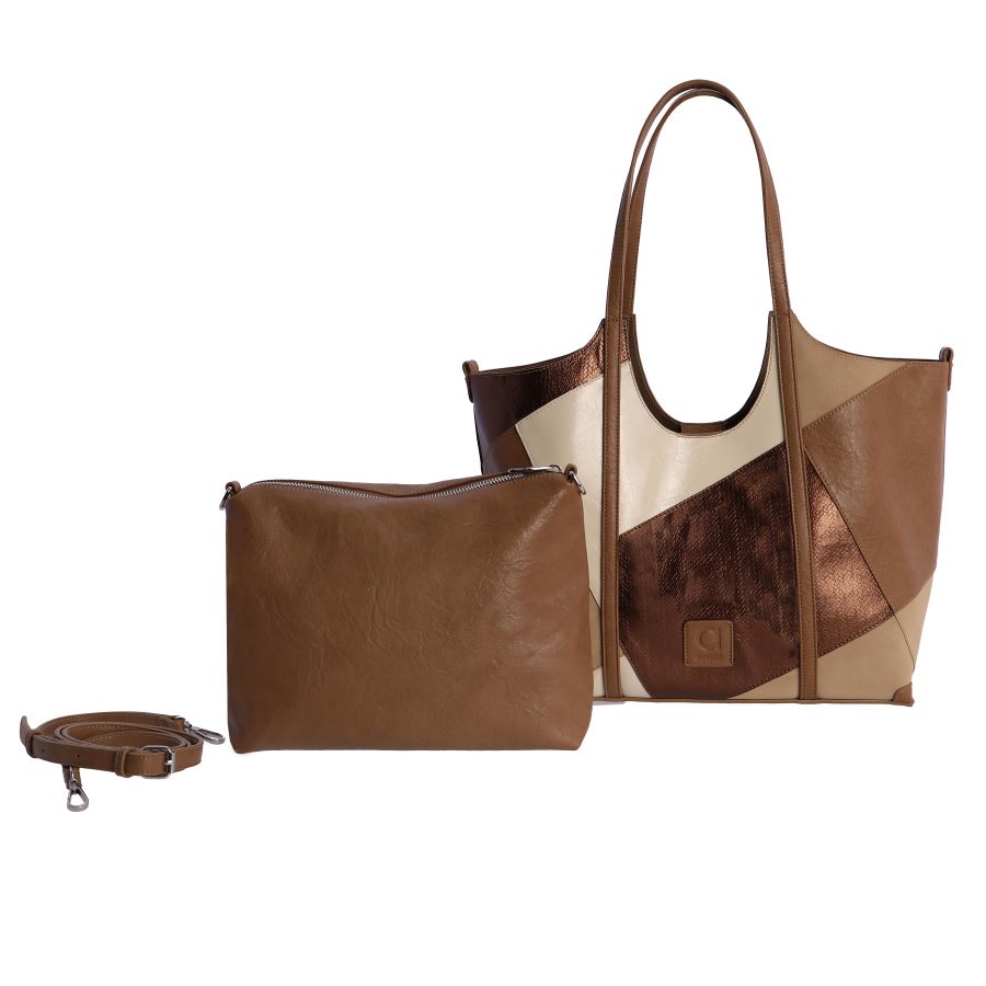 El bolso con neceser y bandolera de Amichi es versátil, atemporal y elegante