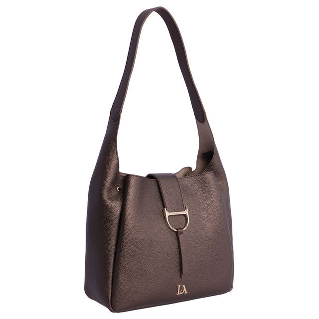 Bolso de hombro Don Algodon moderno y elegante con cierre magnético y herraje metálico
