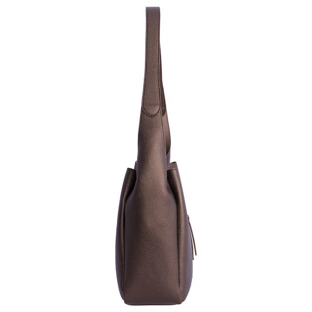 Bolso Don Algodon color bronce con acabado de piel moderno y elegante