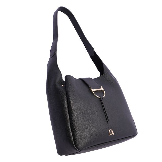 Bolso hombro negro de polipiel de Don Algodon es un accesorio de moda para cualquier ocasión