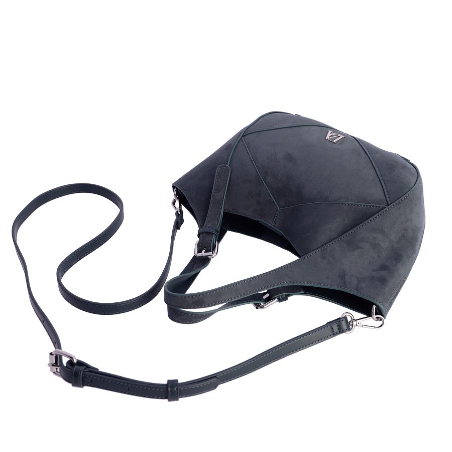 Bolso de imitación ante de Don Algodon Ideal para quien busca un accesorio que combine la formalidad del azul viejo grisáceo con la profundidad del azul