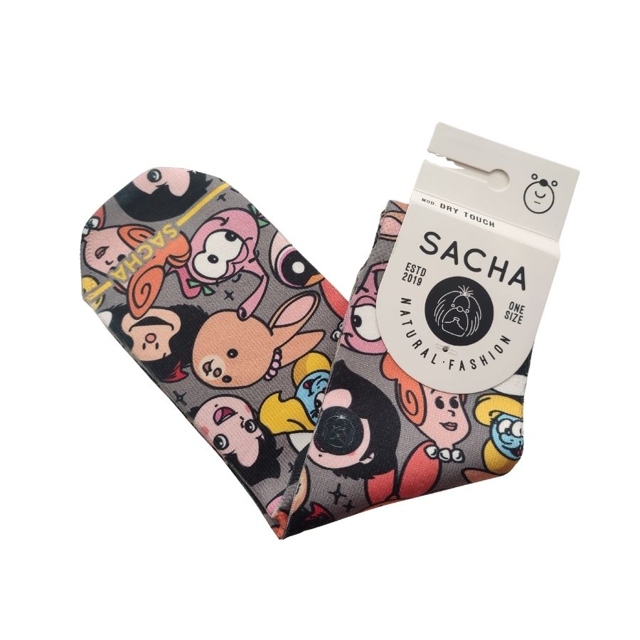 Calcetines retro de las Supernenas de talla única, fabricados con la mezcla de algodón y Poliéster/Dry Touch