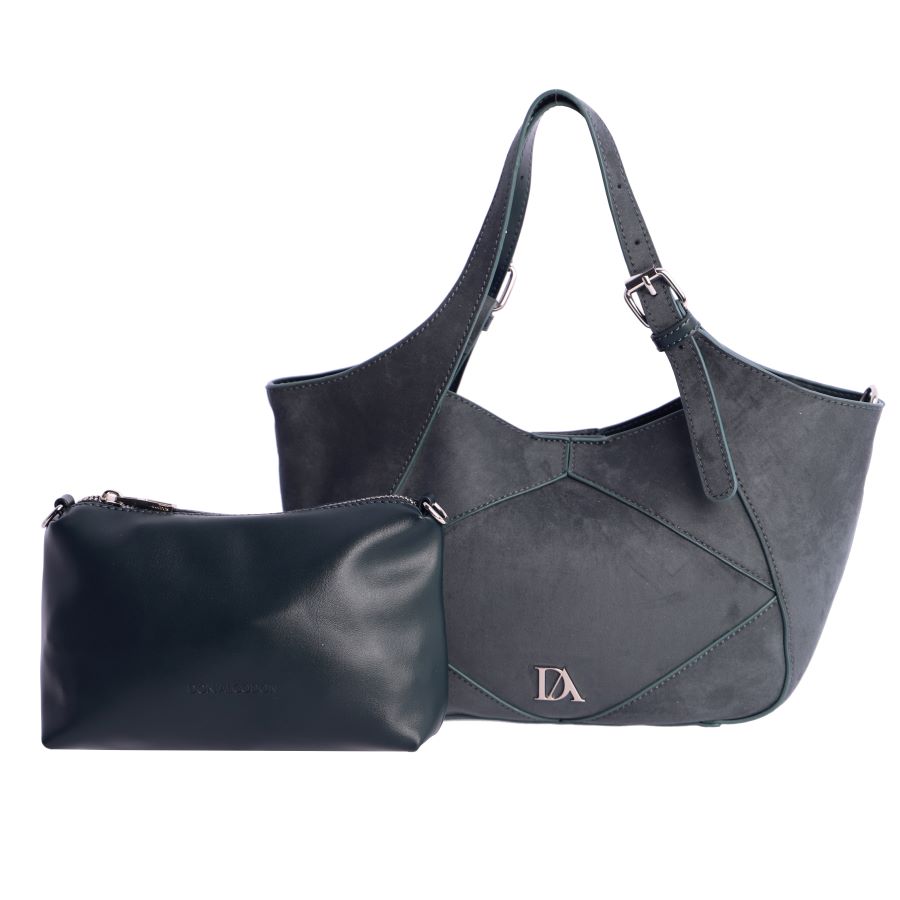 Set bolso de dos piezas en un sofisticado color azul oscuro de Don Algodon
