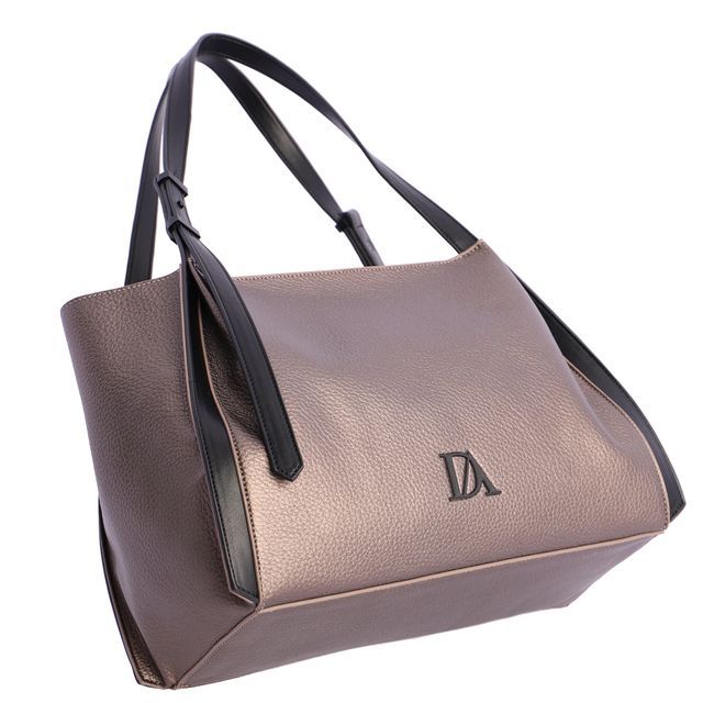 Set Dos Bolsos Versátiles. Experimenta el lujo con este bolso Tote de textura granulada. Tono metálico único, calidad superior y precio accesible. ¡Imprescindible para tu colección!