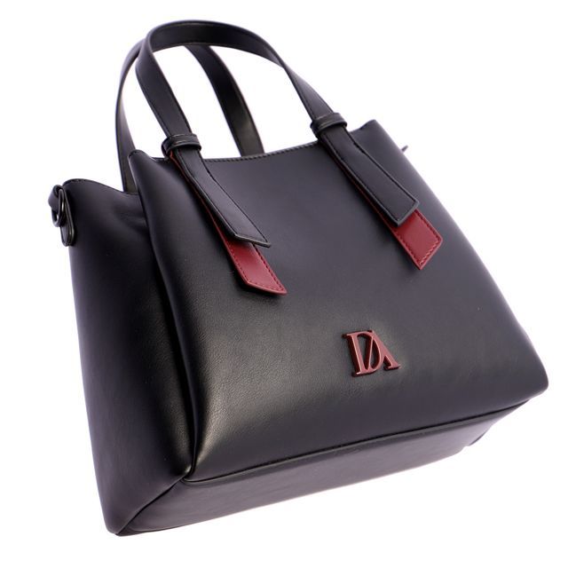 Bolso Don Algodón Urban.. Elegancia polipiel y rigidez. Asas de mano y logo DA.