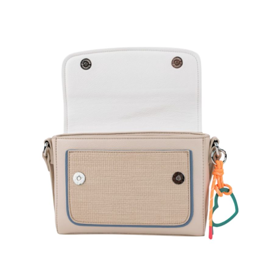 Bolso Bandolera Lois. Organización máxima con bolsillo trasero de seguridad y sección frontal para tarjetas.
