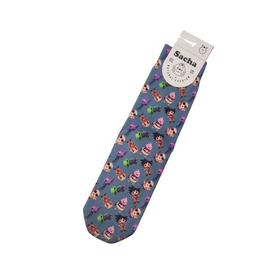 Calcetines Personajes Hombre Azul. Calcetines de hombre con tecnología Dry Touch en color azul. Gracias a su composición de algodón y poliéster, mantienen el pie seco evitando el sudor. ¡Moda y funcionalidad en talla única!