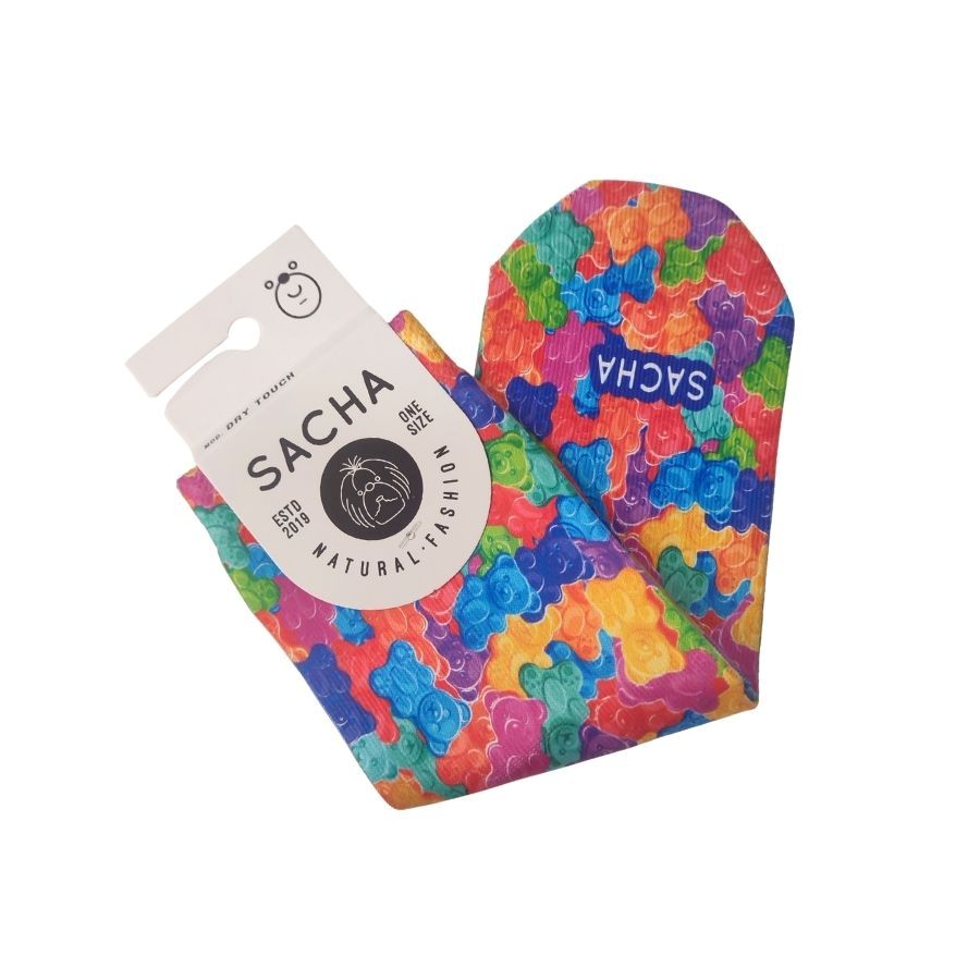 Calcetines Divertidos Mujer Sacha. Calcetines rosas de mujer con estampado de ositos gominola bajo la calidad de Sacha Natural Fashion. Incluyen algodón al contacto con la piel para máxima suavidad y confort.