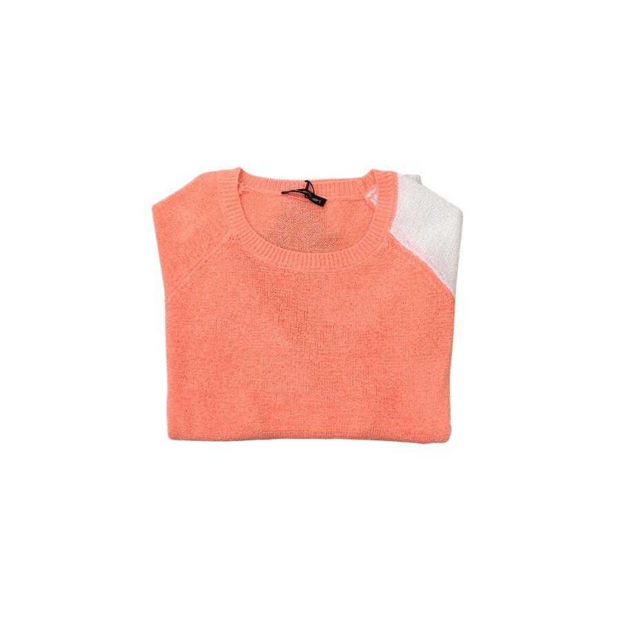 Jersey Punto Bicolor Mujer. Prenda de entretiempo con manga 3/4 y cuello redondo. Un diseño original y cómodo que aporta frescura y vitalidad a tu armario.