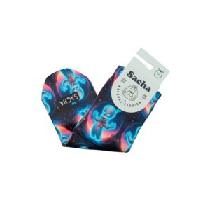 Calcetines Mujer Fantasma Sacha con estampado azul y efecto luminoso