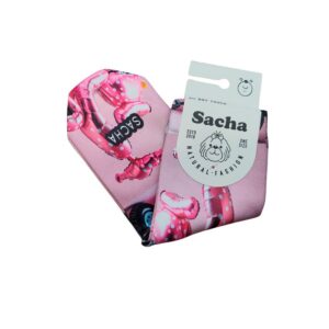 Calcetines Mujer Scooter Sacha con estampado rosa de scooters retro
