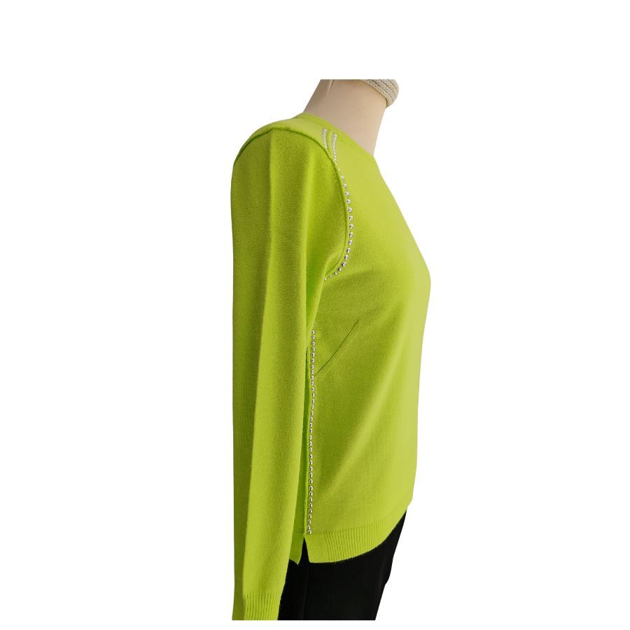 Jersey lima Ian Lambert con detalles plateados laterales